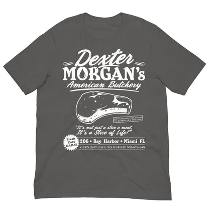 camiseta dexter morgan carniceria americana gris