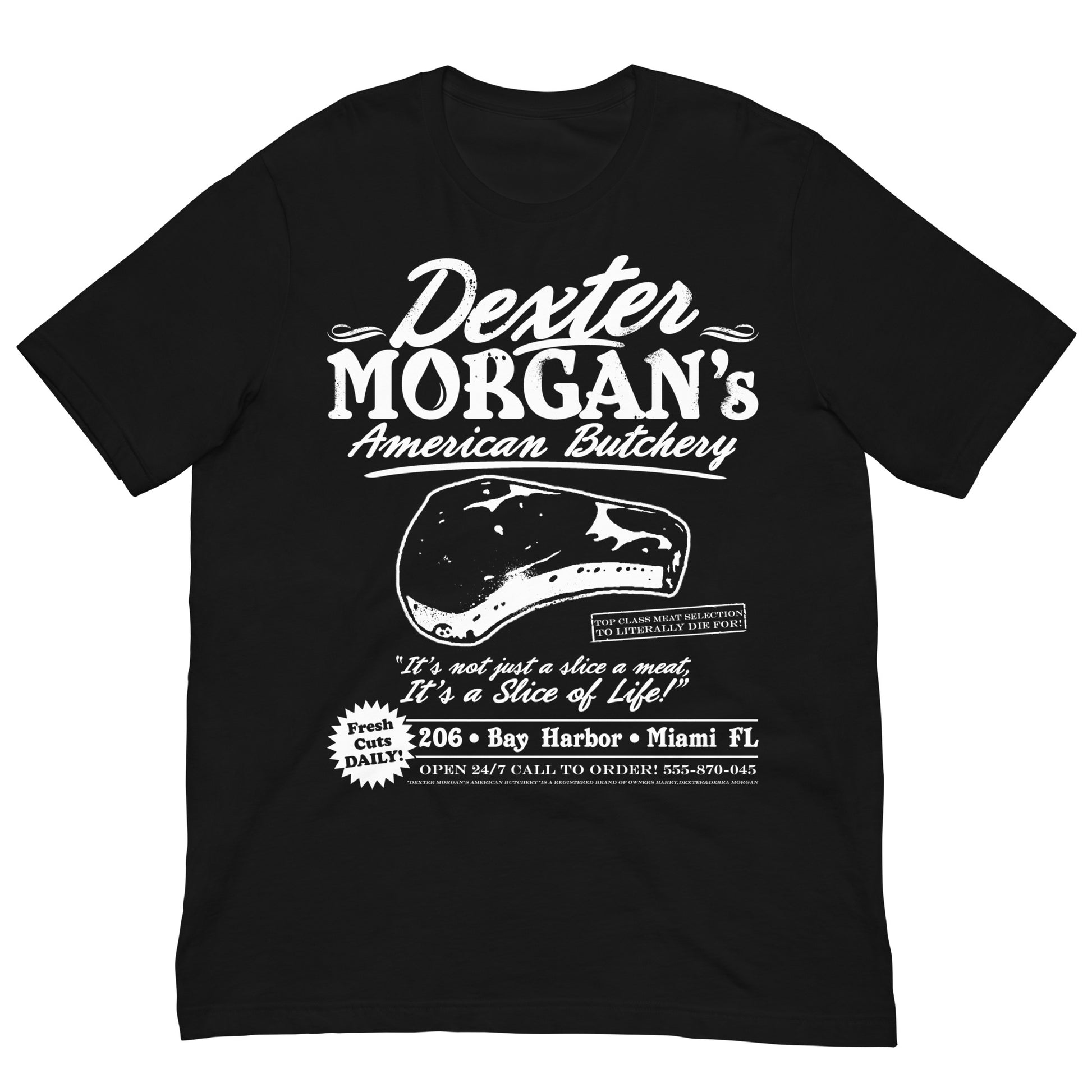 camiseta dexter morgan carniceria americana negra