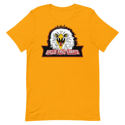 camiseta dojo aguila karate retro amarillo mostaza