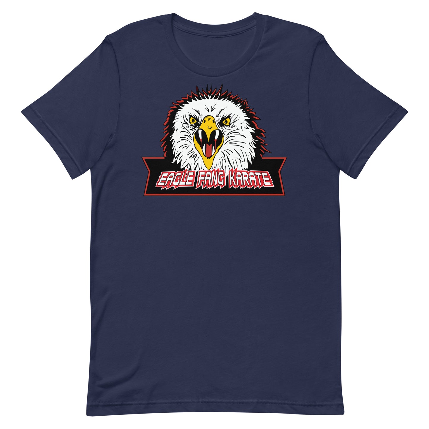 camiseta dojo aguila karate retro azul marino