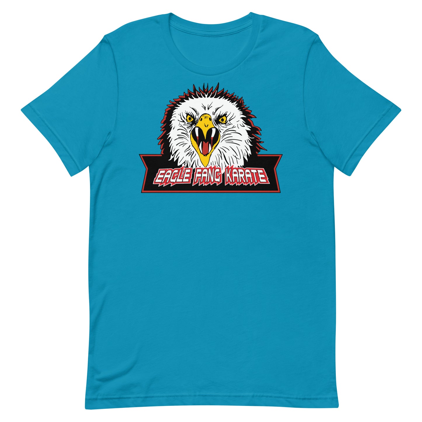 camiseta dojo aguila karate retro azul