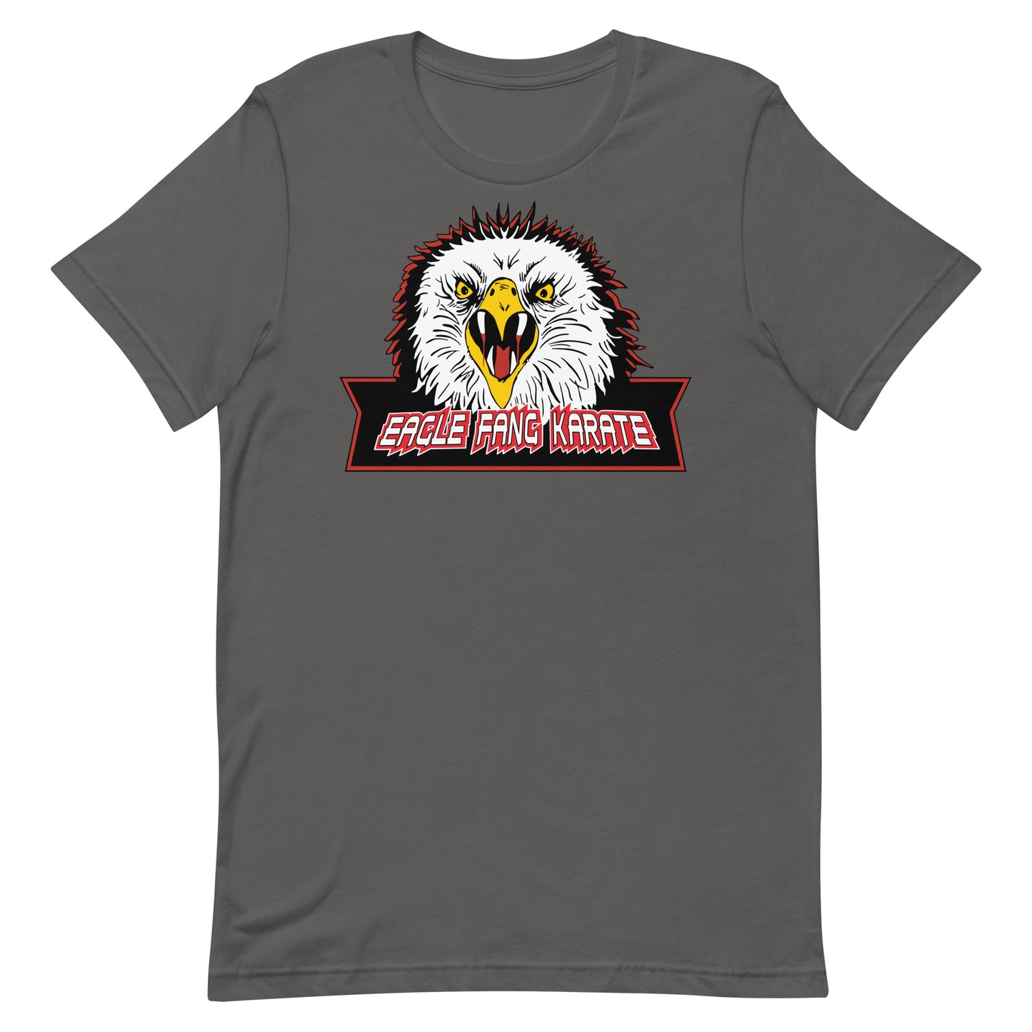 camiseta dojo aguila karate retro gris