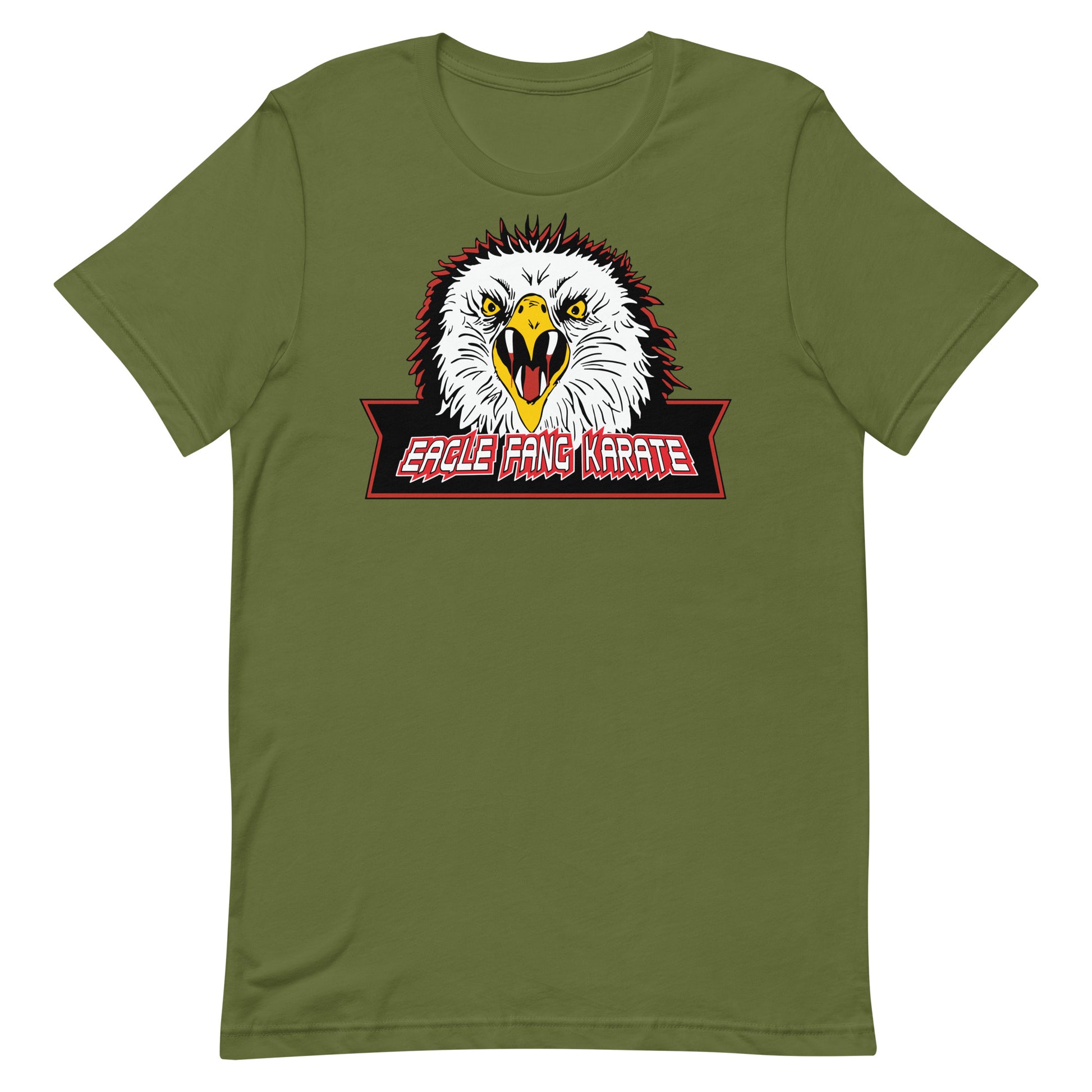 camiseta dojo aguila karate retro verde oliva