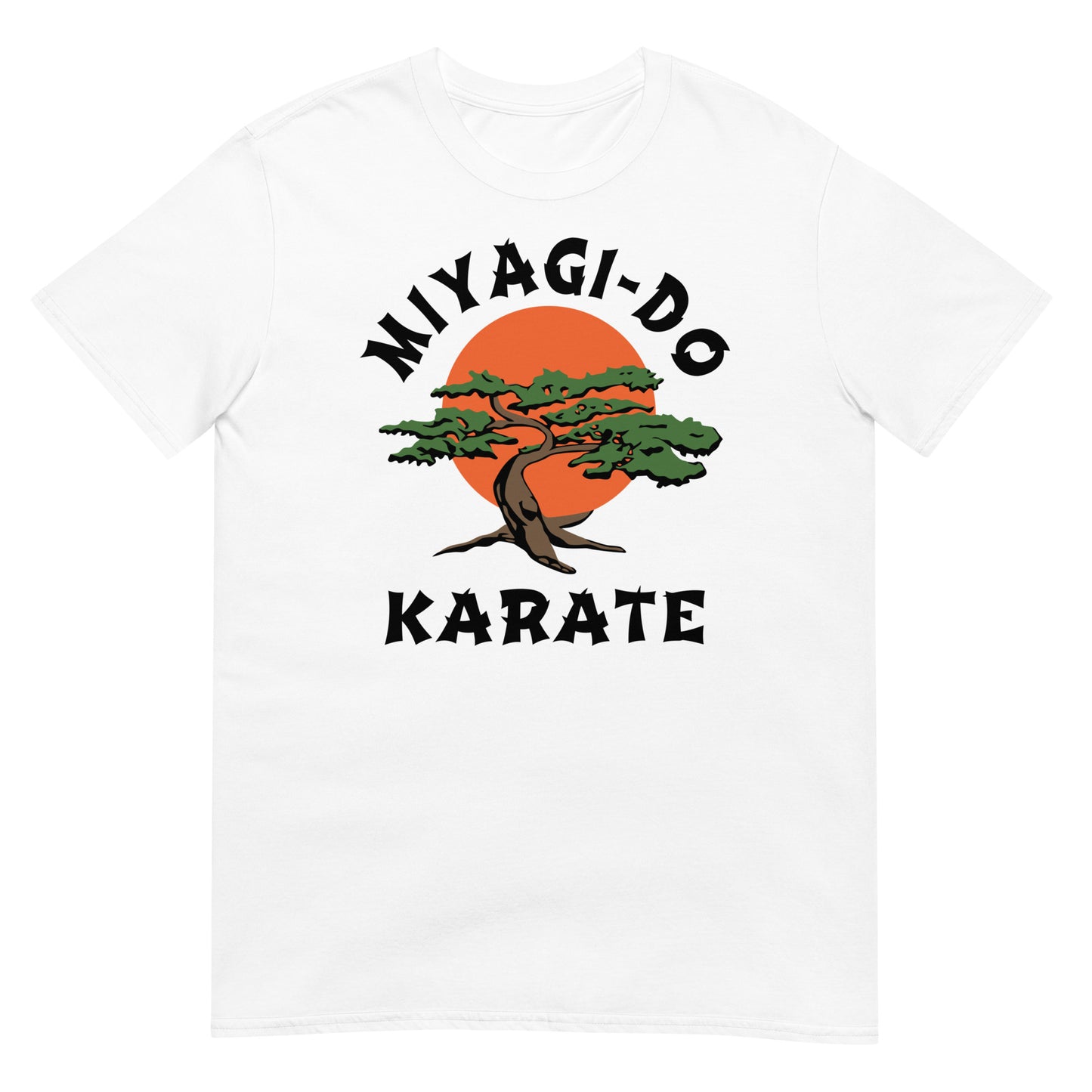 camiseta miyagi do karate bonsai blanca
