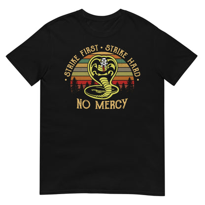 camiseta cobra kai vintage sunset negra
