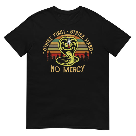 camiseta cobra kai vintage sunset negra