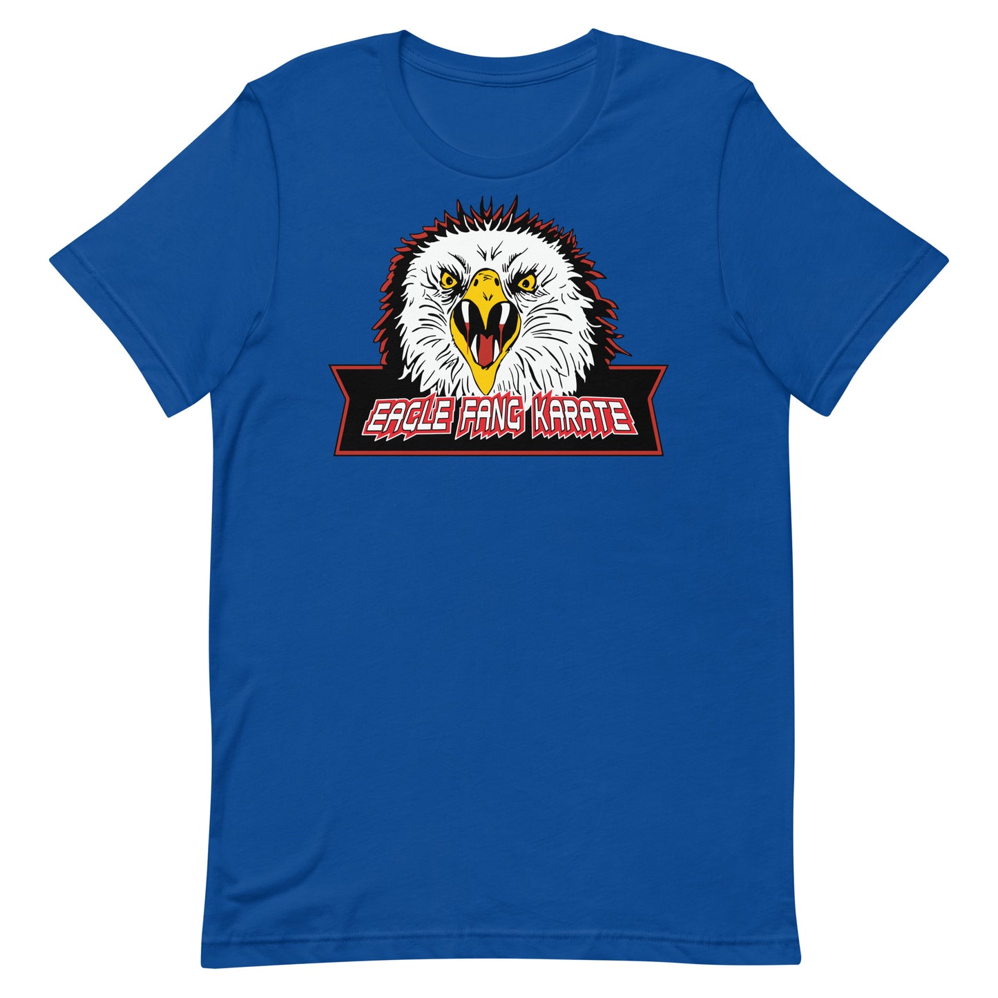 camiseta colmillo de aguila eagle fang karate azul royal