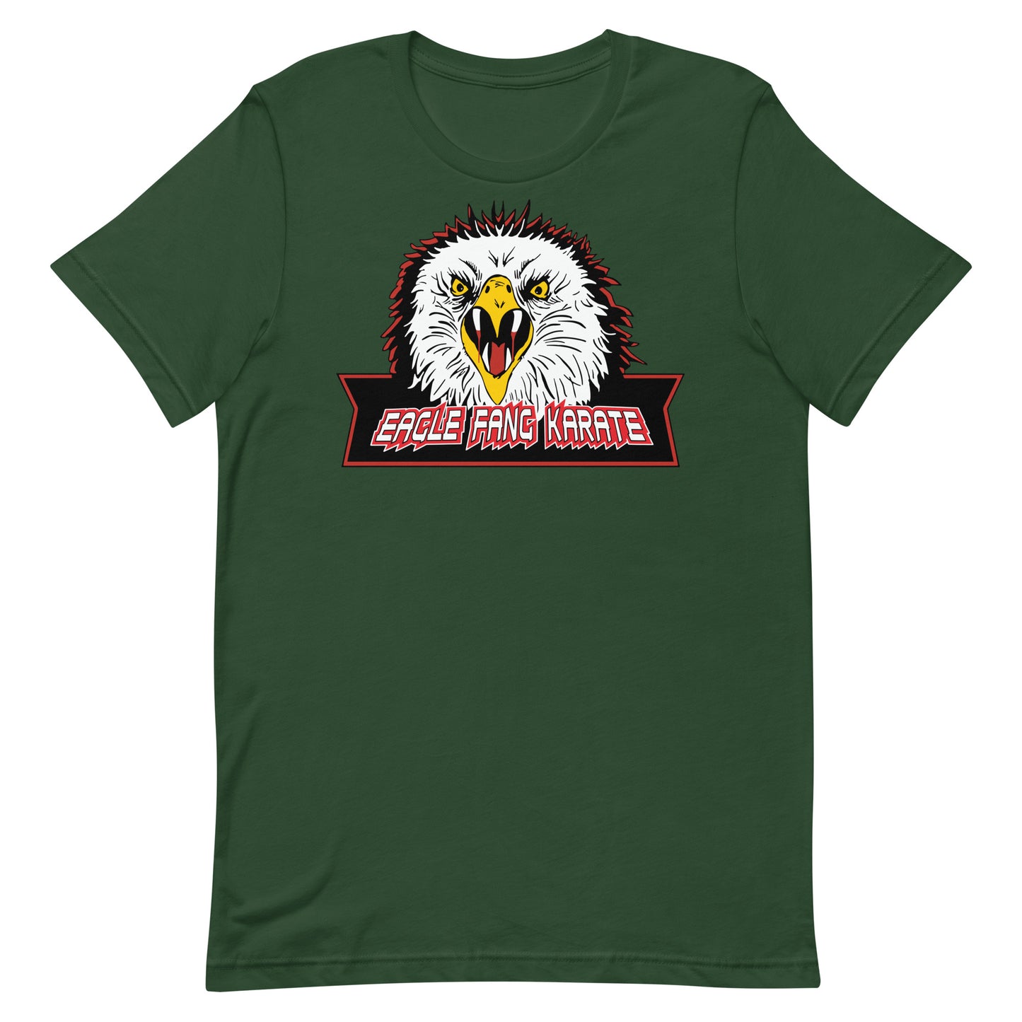 camiseta colmillo de aguila eagle fang karate verde botella
