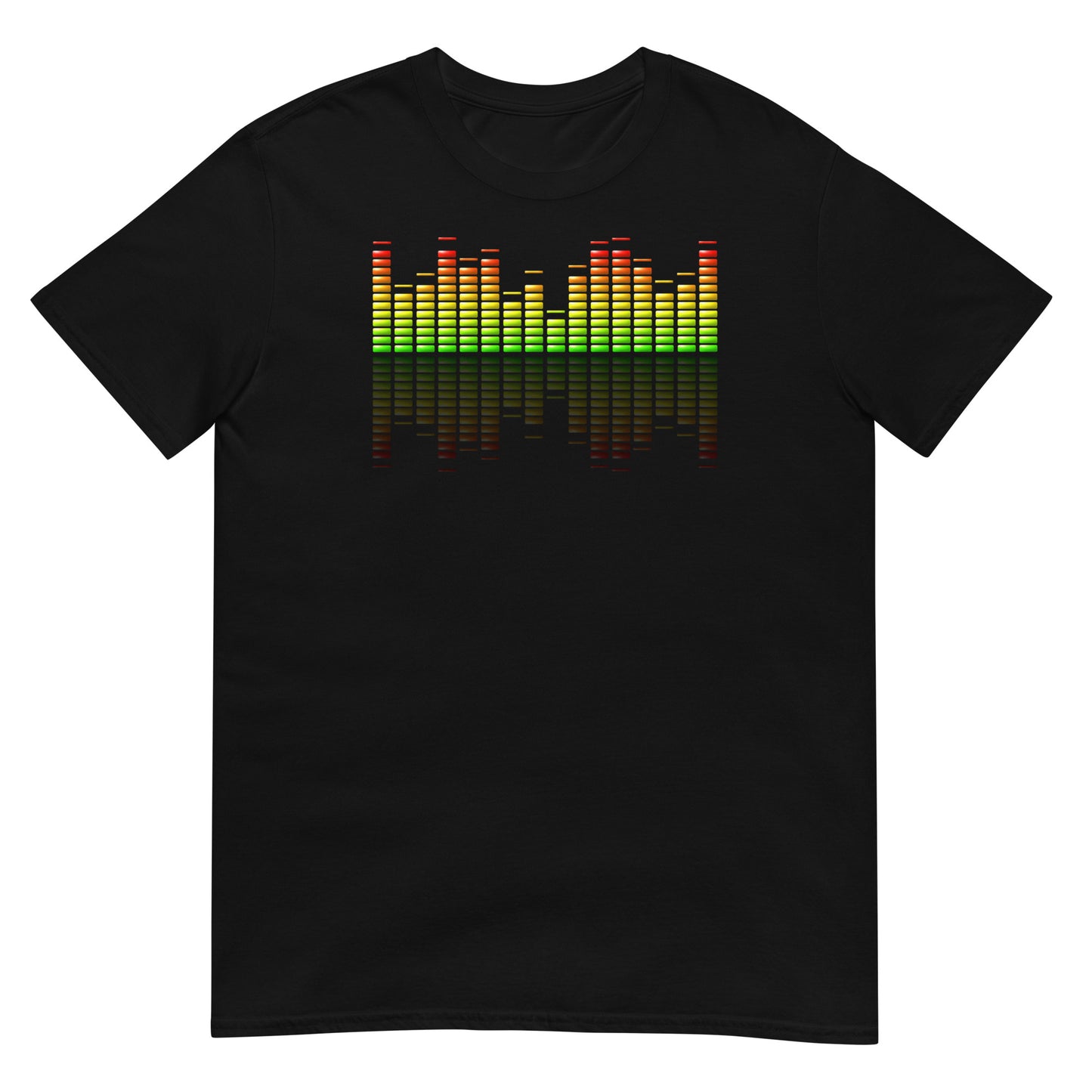 camiseta ecualizador musica en color negro