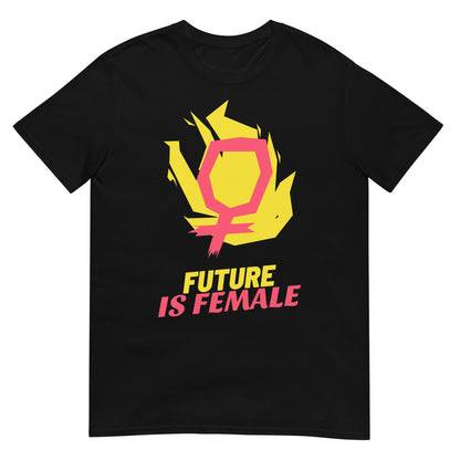 camiseta el futuro es femenino negra