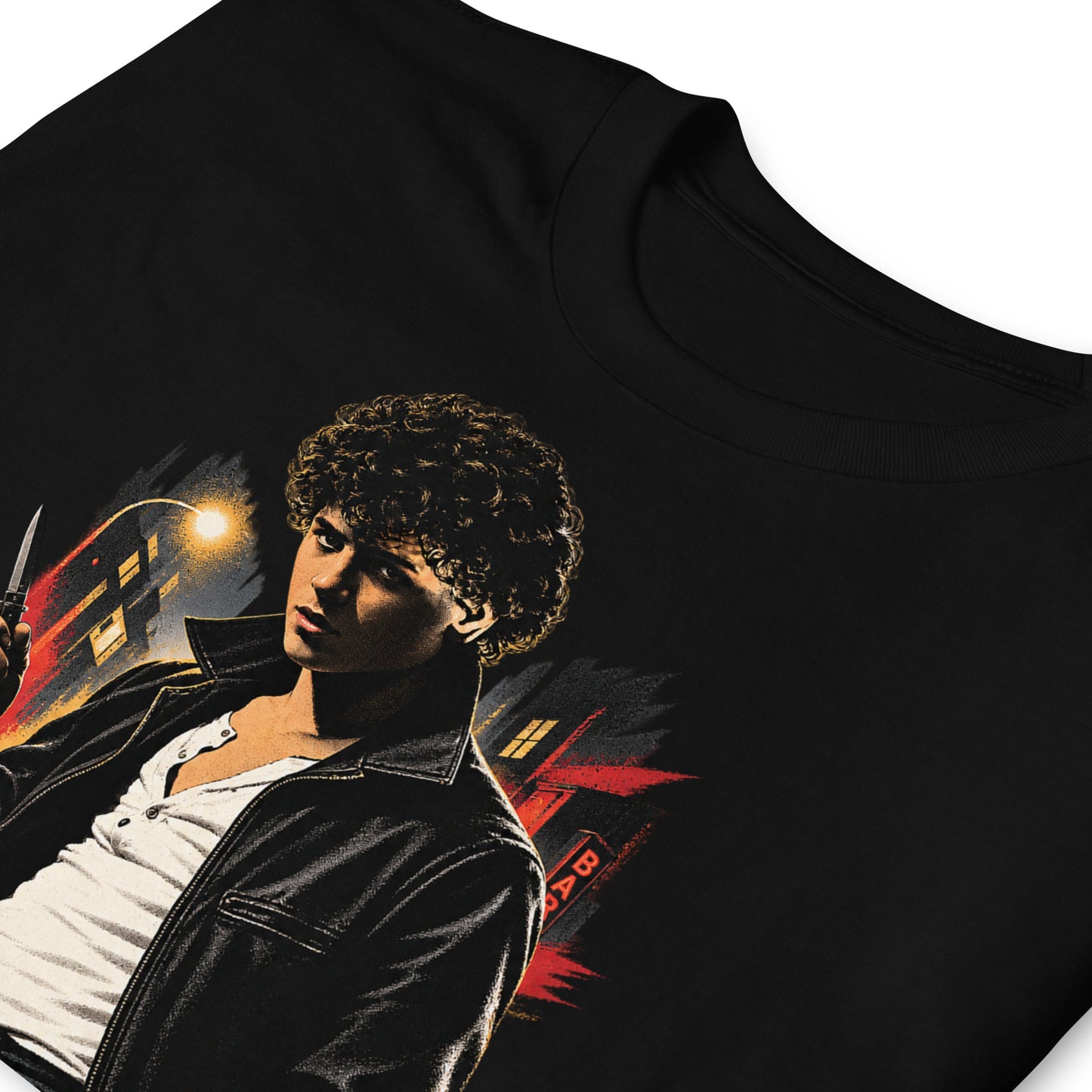 detalle de camiseta el jaro negra