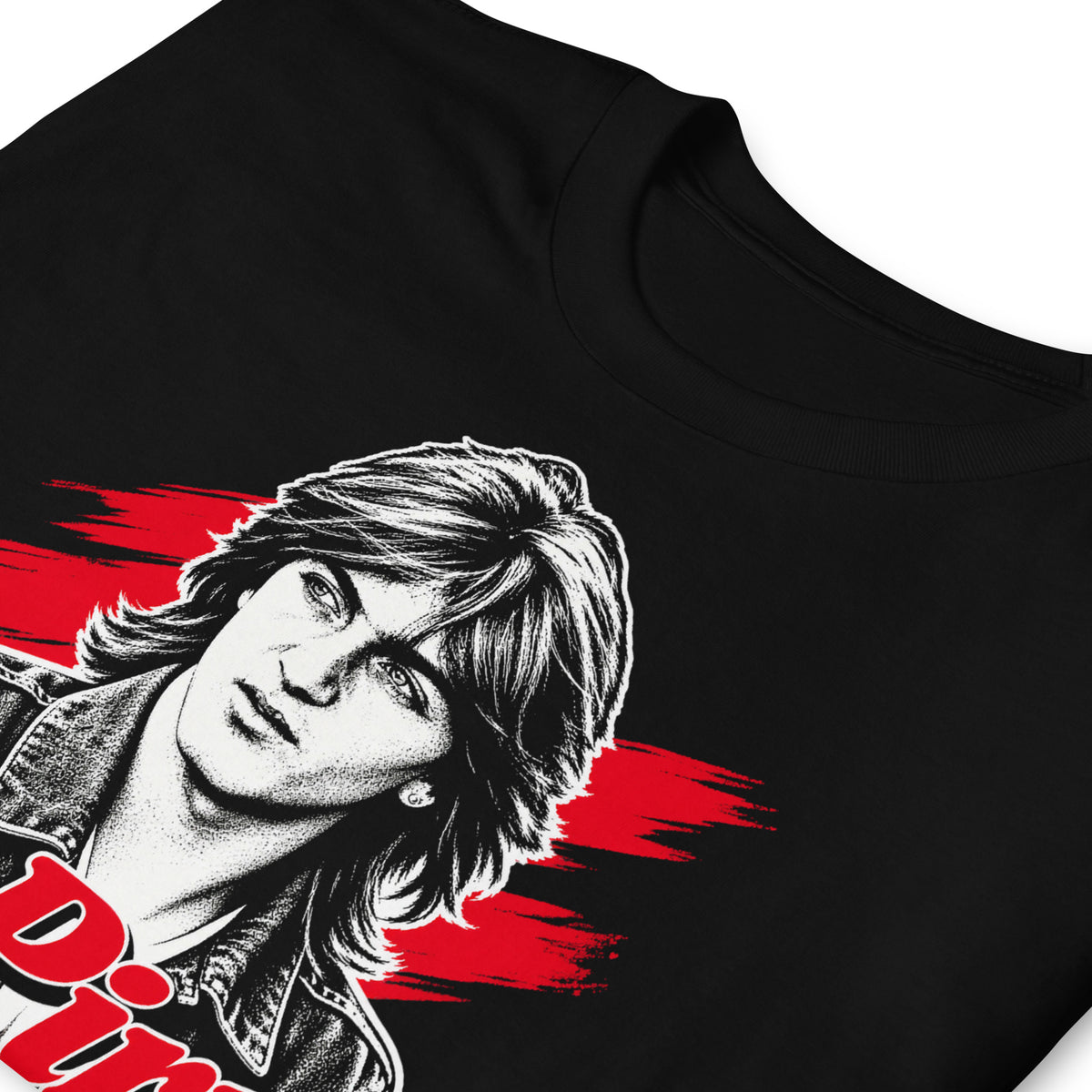 detalle de camiseta el pirri negra