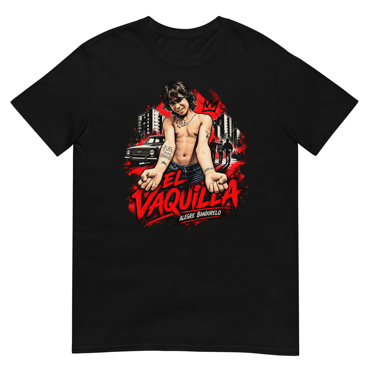 camiseta el vaquilla alegre bandolero negra