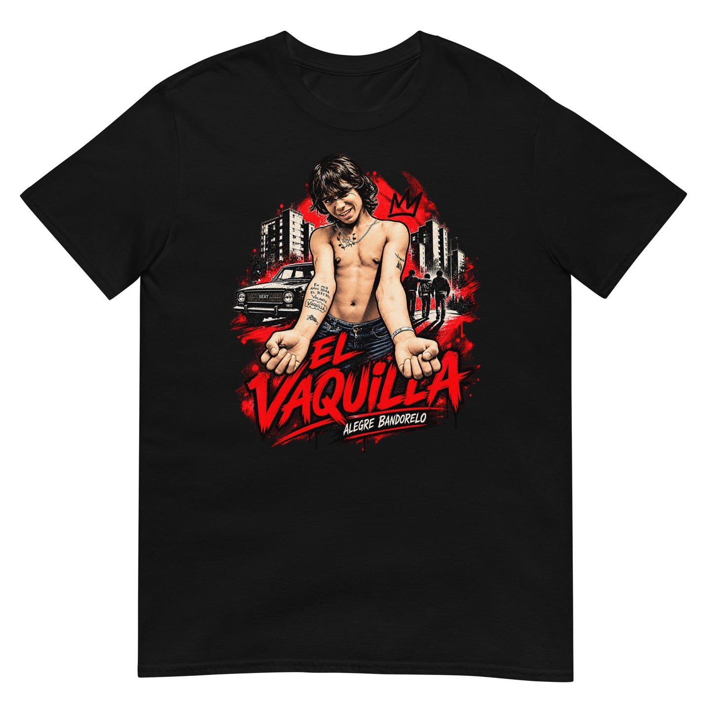 camiseta el vaquilla alegre bandolero negra
