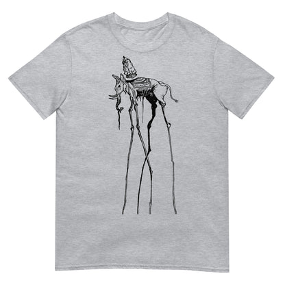 camiseta elefante surrealista salvador dali en color gris