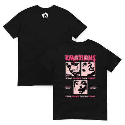 camiseta emociones urbana delante y detras negra