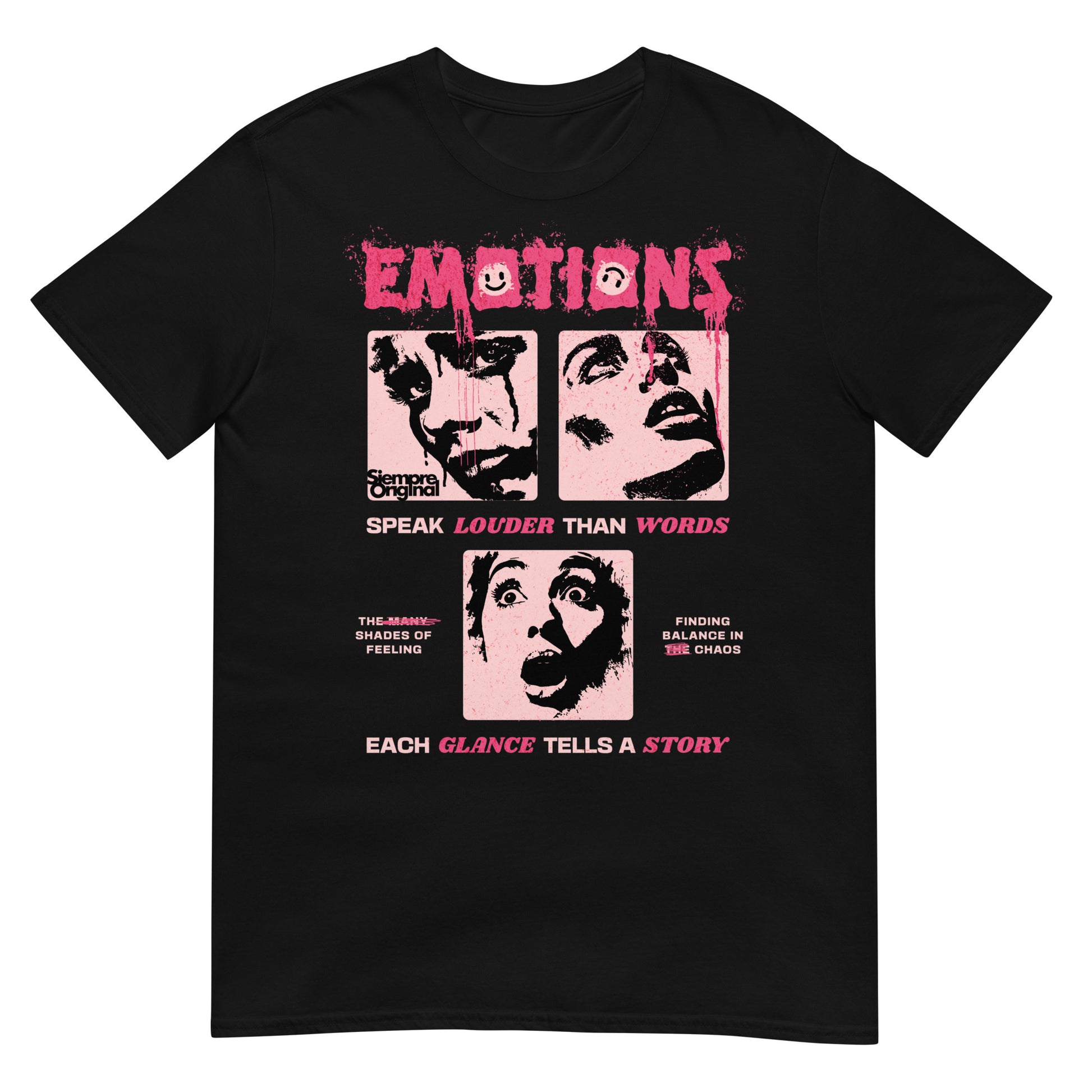 camiseta emociones urbana negra