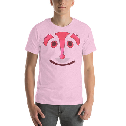 hombre con camiseta espinete erizo retro rosa