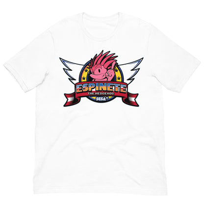 camiseta espinete estilo sonic blanco