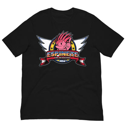 camiseta espinete estilo sonic negro