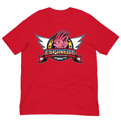 camiseta espinete estilo sonic rojo