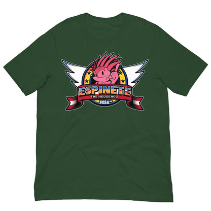 camiseta espinete estilo sonic verde botella