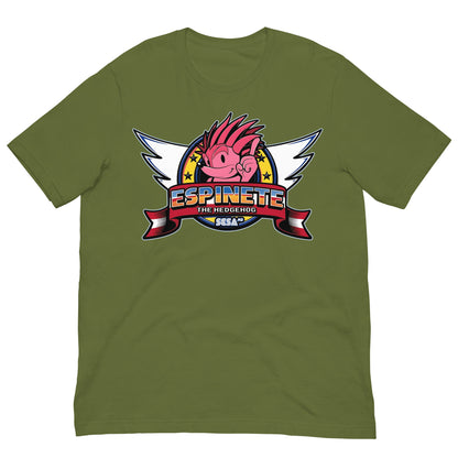 camiseta espinete estilo sonic verde oliva