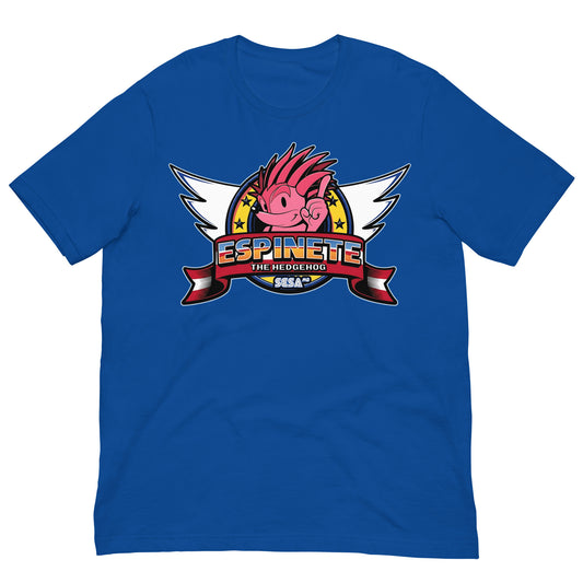 camiseta espinete estilo sonic azul royal