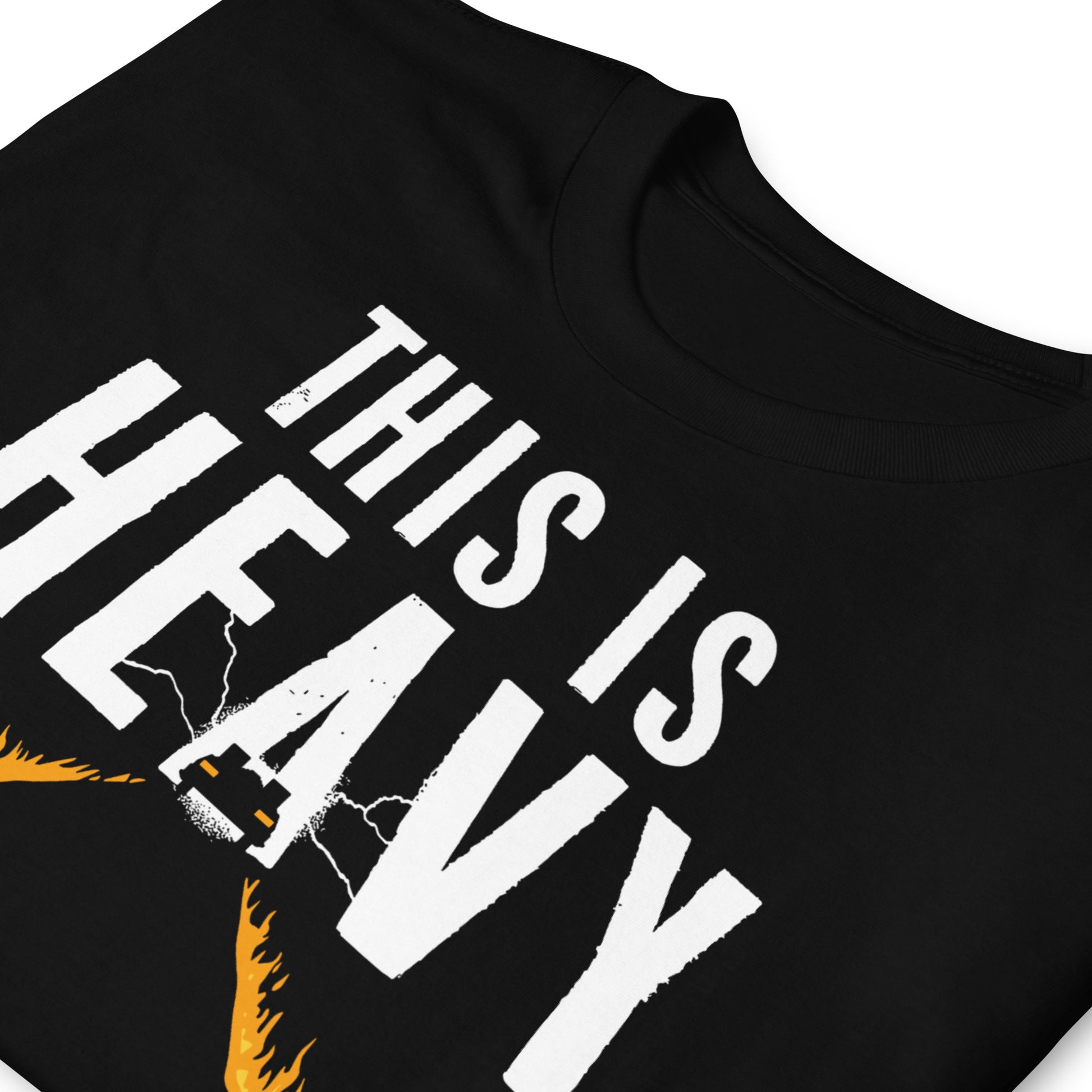 detalle de camiseta esto es muy fuerte delorean regreso al futuro en color negro