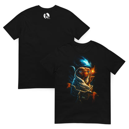 camiseta et el extraterrestre bicicleta delante y detras negra