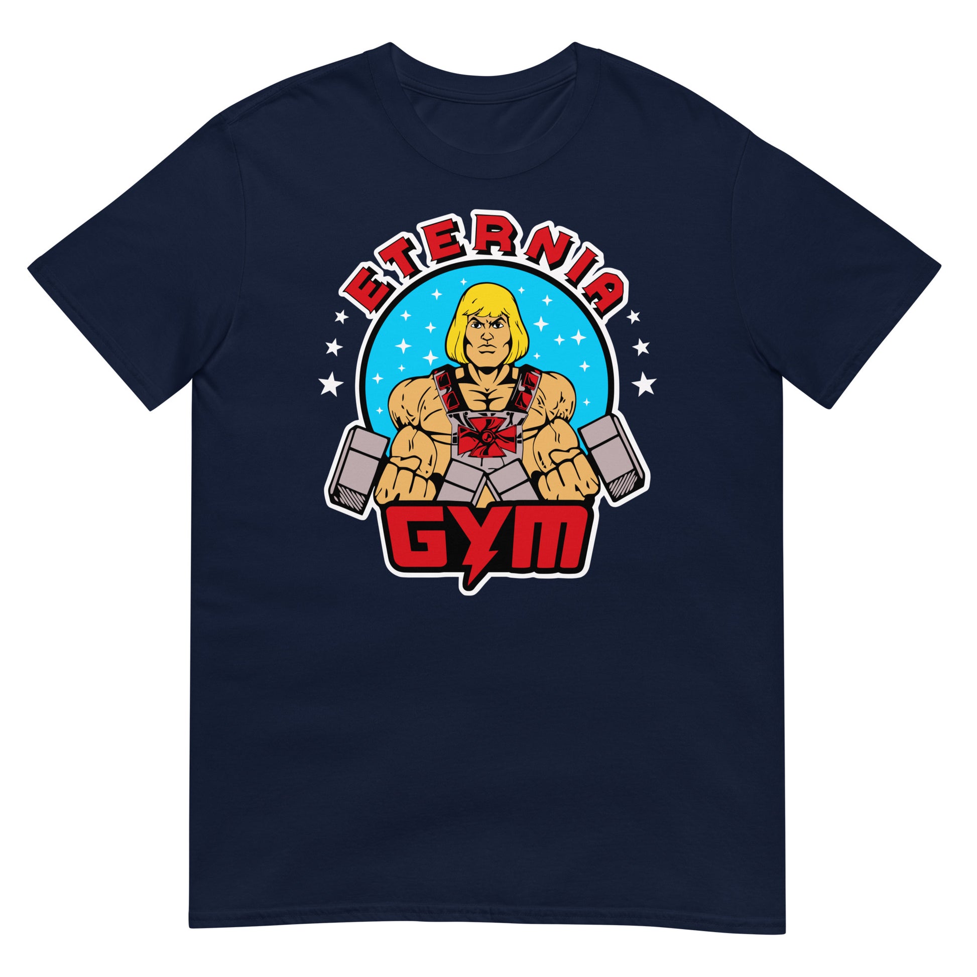 camiseta eternia gym he man azul marino
