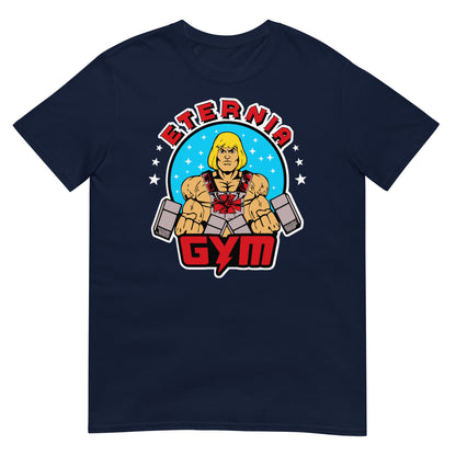 camiseta eternia gym he man azul marino