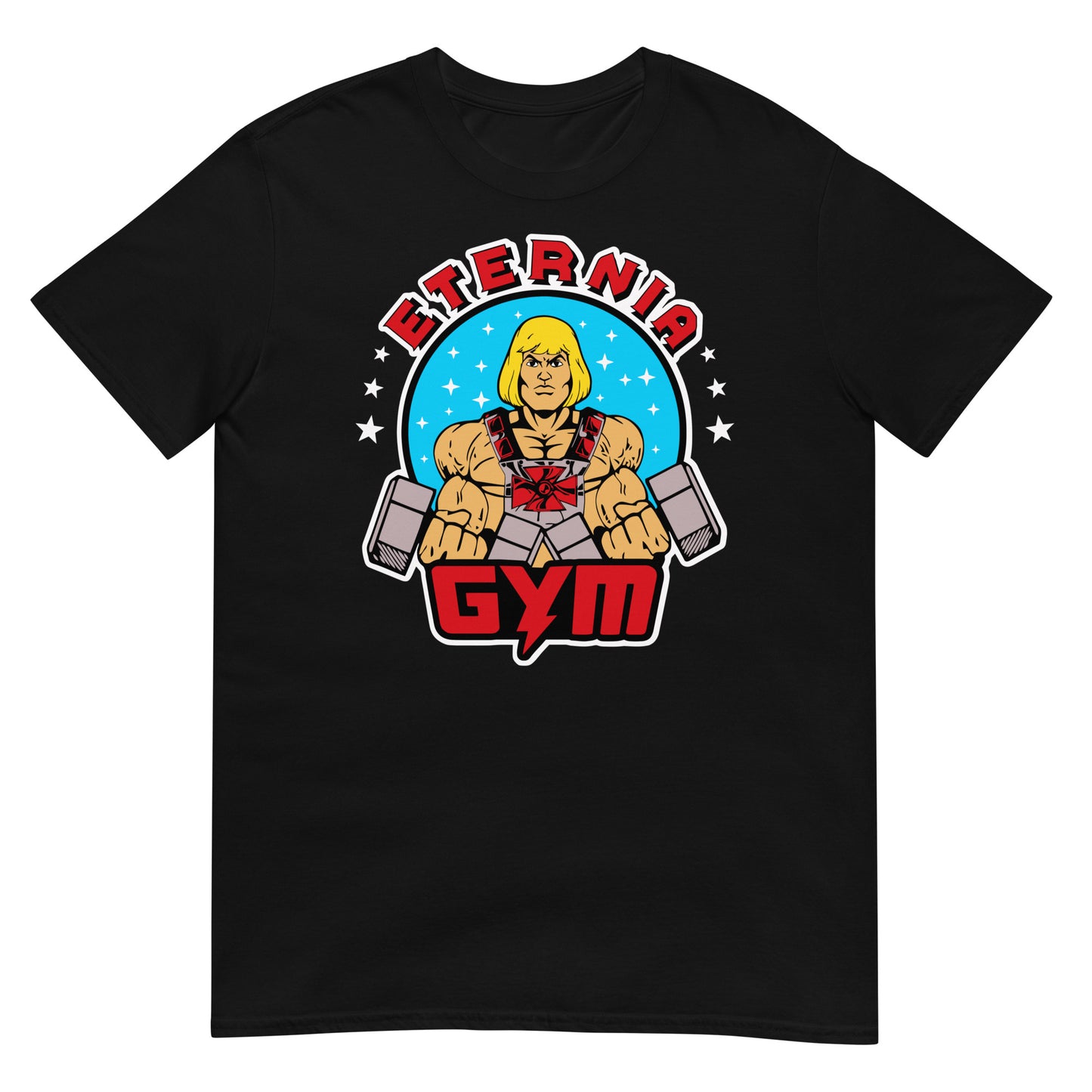 camiseta eternia gym he man negra