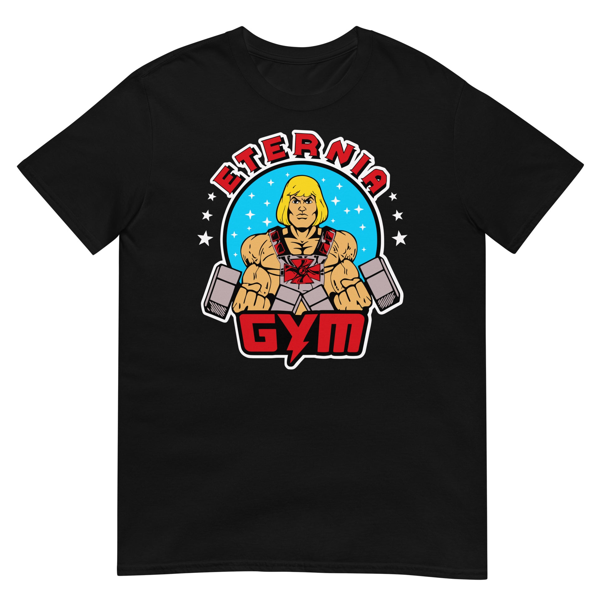 camiseta eternia gym he man negra