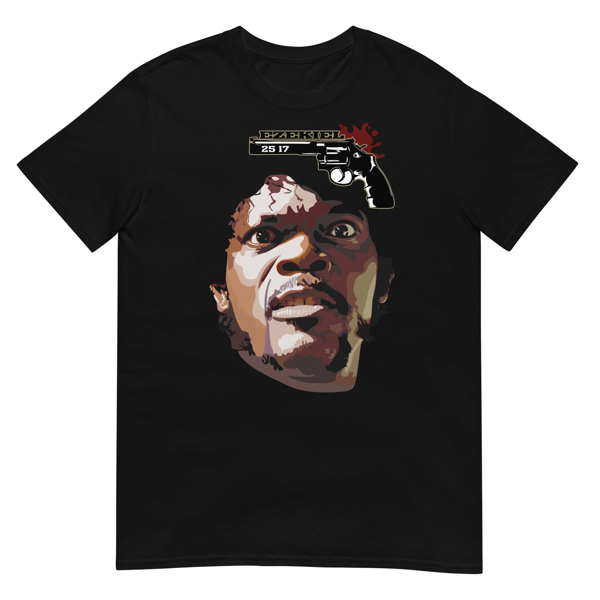 camiseta ezekiel 25 17 pulp fiction negra