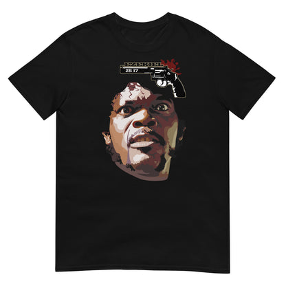 camiseta ezekiel 25 17 pulp fiction negra