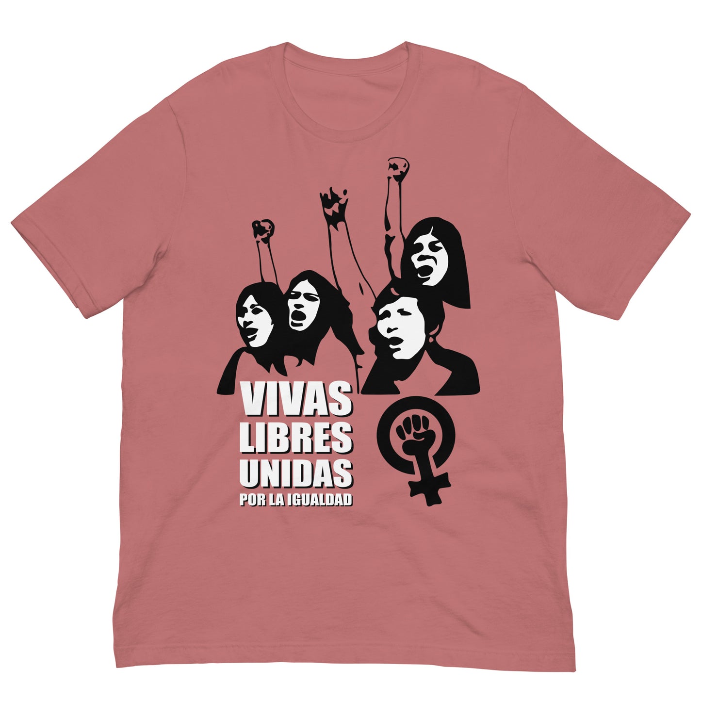 camiseta feminista reivindicativa vivas libres malva