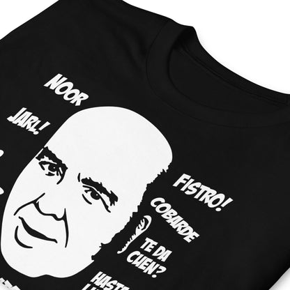 detalle de camiseta fistro no puedor chiquito negra