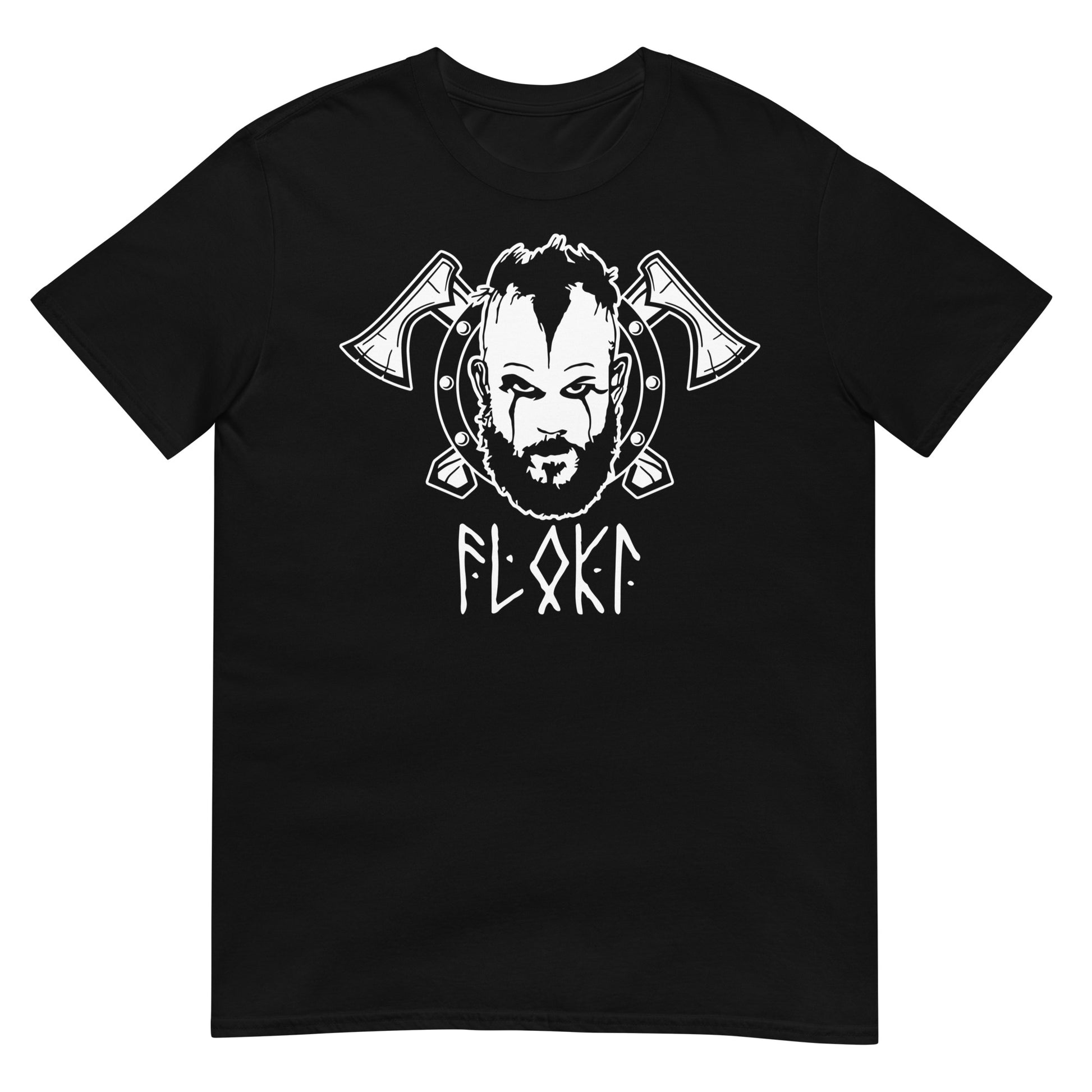 camiseta floki vikings negra