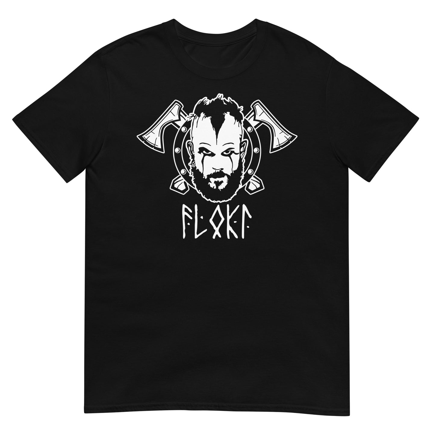 camiseta floki vikings en color negro