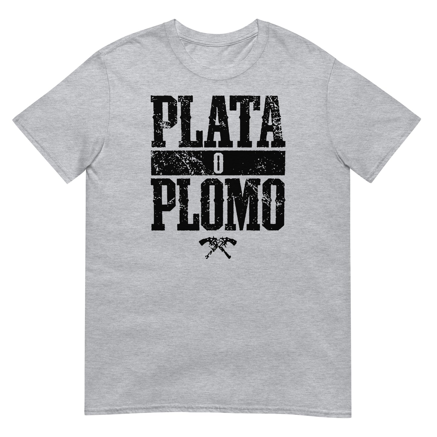 camiseta plata o plomo escobar gris