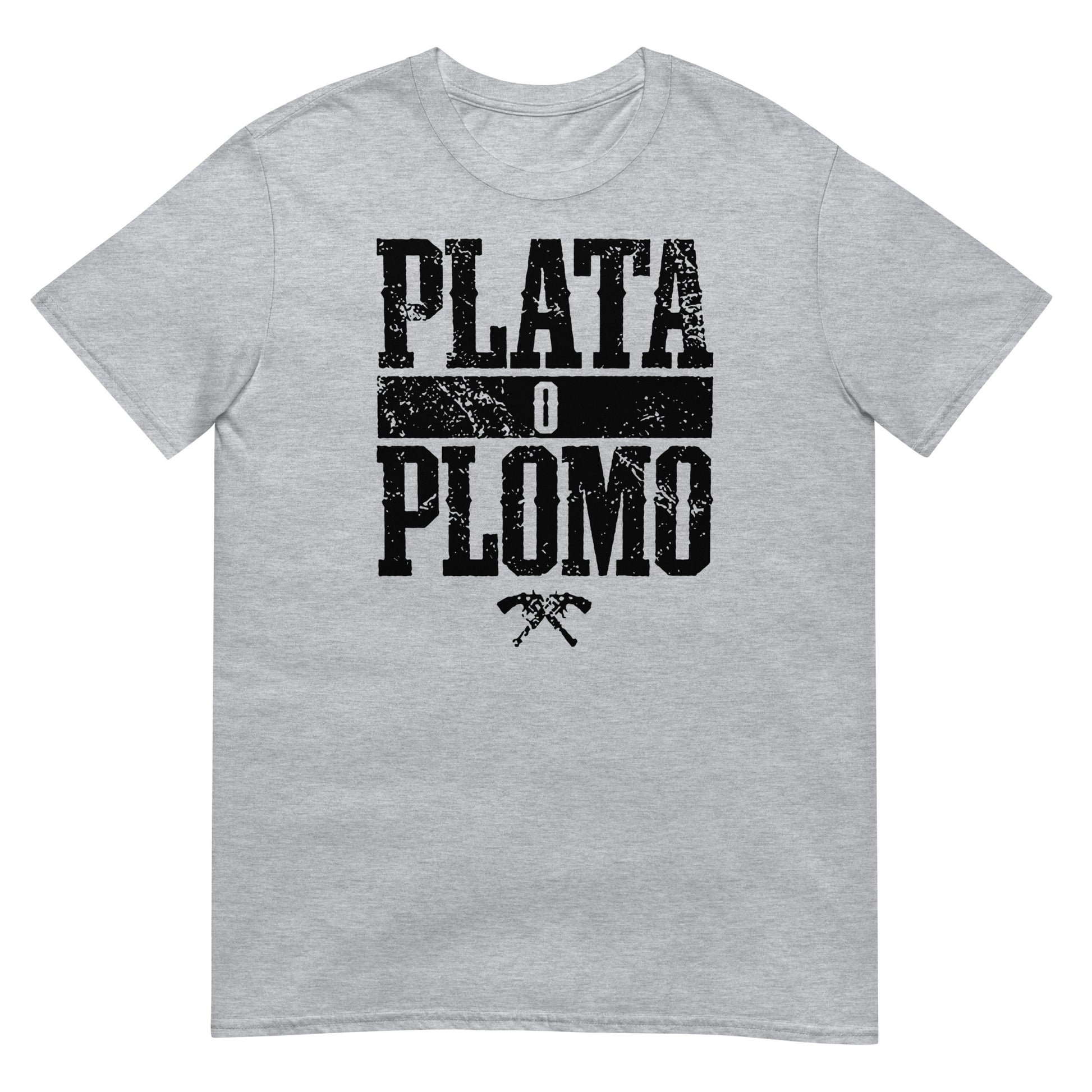 camiseta plata o plomo escobar gris