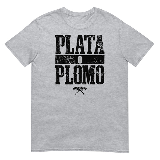 camiseta plata o plomo escobar gris