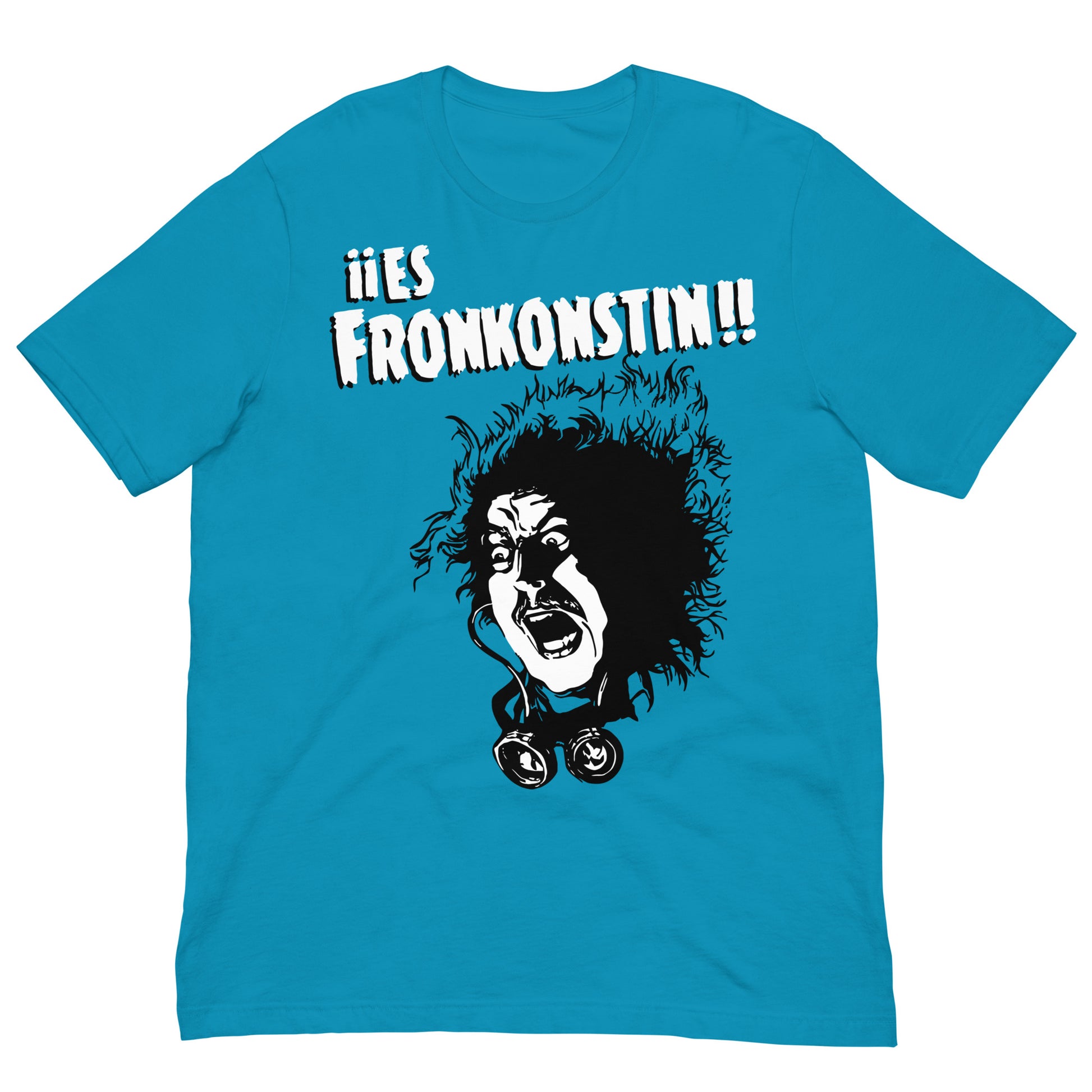 camiseta fronkonstin el jovencito frankenstein azul