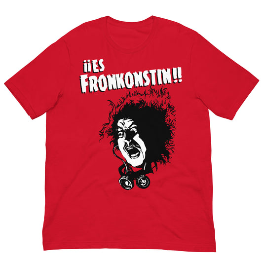 camiseta fronkonstin el jovencito frankenstein roja