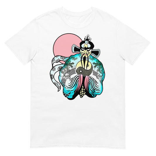 camiseta fu manchu golpe en la pequeña china blanca