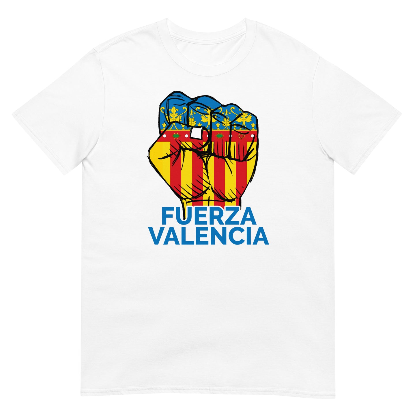 camiseta fuerza valencia en color blanco