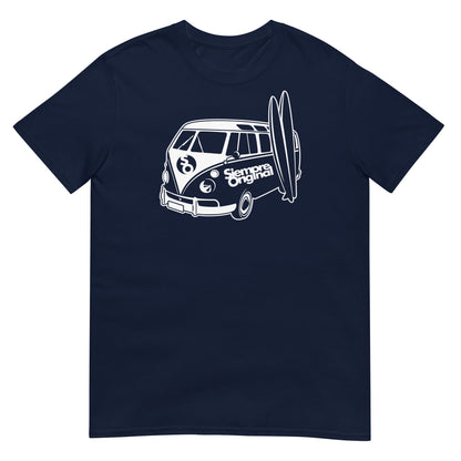 camiseta furgoneta surf azul marino