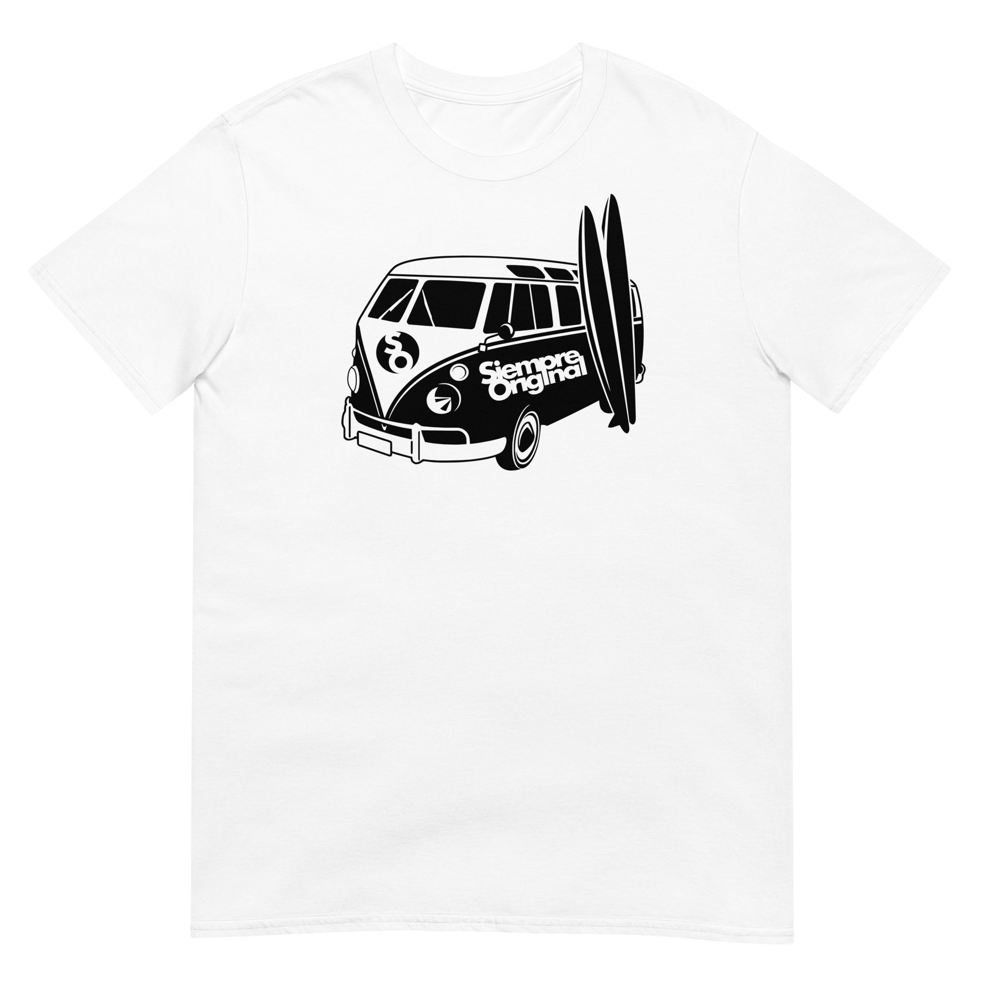 camiseta furgoneta surf blanca