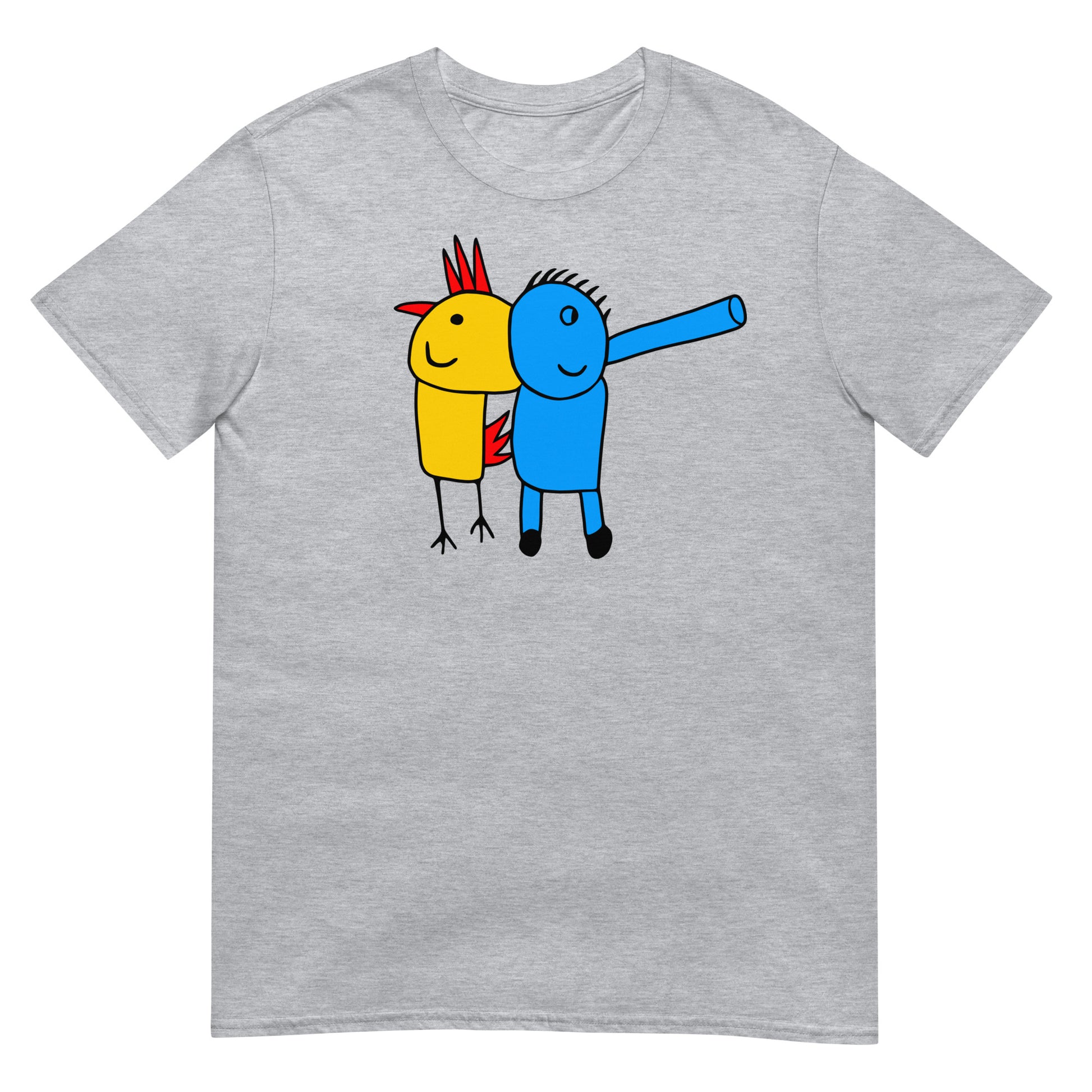 camiseta gallifante retro gris